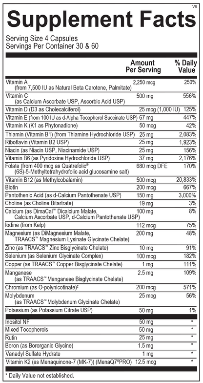 Alpha Base Capsules without Iron - 120 ct